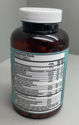 Recalled Dr. Fuhrman Gentle Prenatal Multivitamin + D3 (120ct) - back