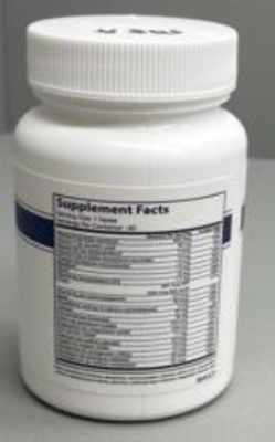 Recalled HMR Multi Daily Vitamin and Mineral Supplement (60ct) - back