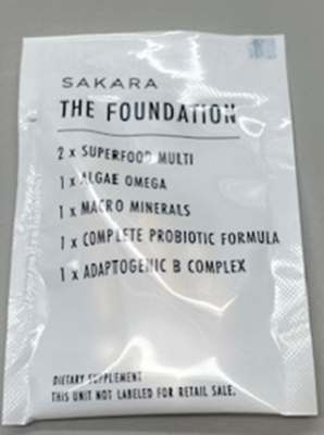 Recalled Sakara The Foundation (30pkts) - front inner packaging