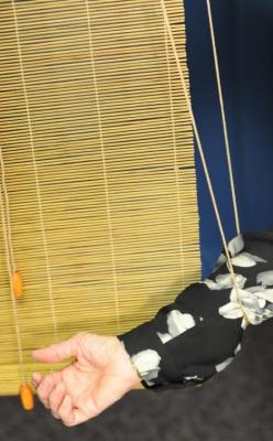 Recalled Roll-up Blind showing cord