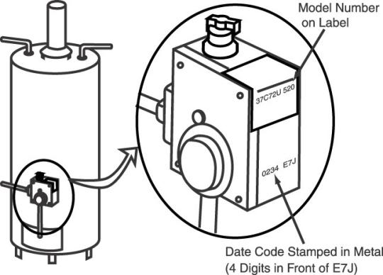 Diagram of recalled Water Heater Temperature Control