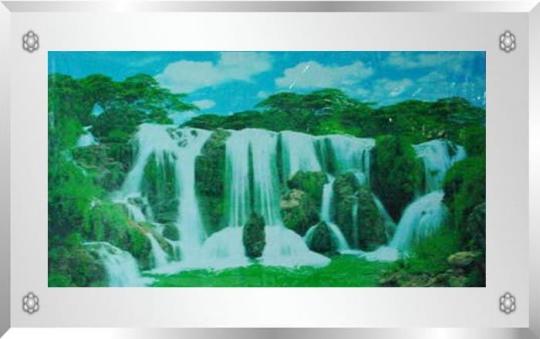 Recalled Kinetic Lighting Picture (Moveable Waterfall Picture)