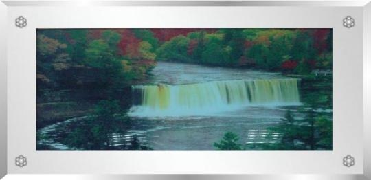 Recalled Kinetic Lighting Picture (Moveable Waterfall Picture)