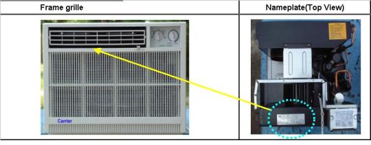 Recalled BTU window air conditioner