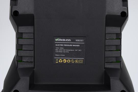 Label on back of Model WB0301