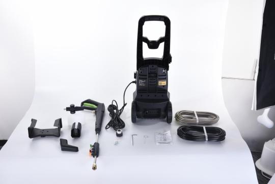 Recalled Workbless Electric Pressure Washer Model WB0302 with attachments - back view