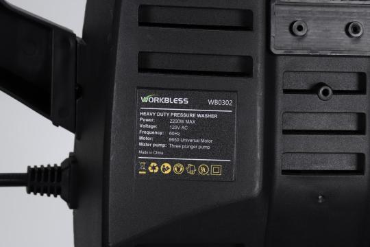 Label on back of Model WB0302