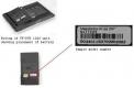 TF-DVD1020 battery pack with white sticker and serial number