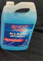 Recalled antifreeze bottles with Shop Pro RV & Marine Antifreeze, only bottles with blue fluid are included in this recall