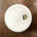 Recalled Excedrin with hole in the bottom of the bottle