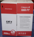 Recalled Monoprice Category 6 Ethernet Bulk CMR Communications Cables box 