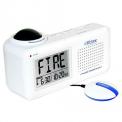Lifetone Technology HLAC151 Bedside Fire Alarm & Clock