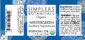The label of the recalled Wintergreen Essential Oil 