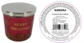 Recalled Kohl’s Merry Christmas Candle