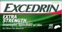 Recalled Excedrin Extra Strength Caplets (50, 80, 100, 125, 200, 250 and 300-count)
