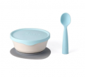 Recalled Miniware “First Bites” set with teething spoon in aqua 