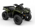 Recalled MY21 Can-Am Outlander XT 570 Boreal Green also sold in Iron Gray-Octane Blue
