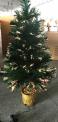 31 inch multi colored fiber optic indoor plug in Christmas tree