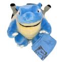 Recalled Blastoise Medium Plush, #2953 - measures about 8 inches tall and is 6½ inches wide; it is light blue with a cream stomach and a brown shell