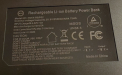 Rear View of Recalled The Blue Cactus Company Battery Pack 