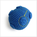 Recalled Blue Crochet Ball sold with Recalled Tummy Time, 4-6M Play and Early Gross Motor subscription boxes
