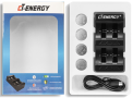 Recalled CT-ENERGY Lithium Coin Battery Charger with Rechargeable 2032 Batteries