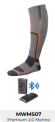 Recalled Fieldsheer Apparel Technologies Heated Socks – Model MWMS07 – Premium 2.0 Merino in gray/orange