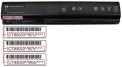 Recalled lithium-ion battery with bar codes indicated