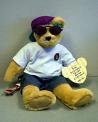 Z.Z. Jamboarder teddy bear with recalled mini skateboard