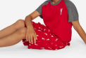 Conjunto de pijama corto rojo/gris carbón para niños de LFC retirado del mercado