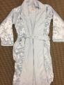 Luxe Satin children’s blue robe 