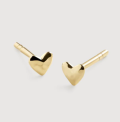 Recalled 14k Yellow Gold Mini Heart Stud Earrings (SKU YG-EA-HARS-NON)