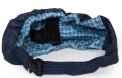 N\C Sling Carrier with blue, yellow and white plaid inner fabric