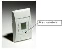 Recalled thermostat with location of brand name indicated