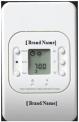 Recalled thermostat with location of brand name indicated