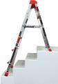Switch-it stepstool /stepladder in the staircase-ready stepladder configuration