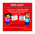 Write Again dry erase board label with SKU and lot numbers