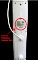 Recalled Steam Cleaner showing location of reference number