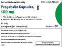 Recalled Dr. Reddy’s Pregabalin Capsules 100 mg