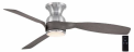 Recalled Hampton Bay Halwin 52-inch Indoor/Outdoor Brushed Nickel Ceiling Fan with adjustable white LED light and remote