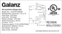 Model numbers BCD-215V-62H, GLR76TRDER, GLR76TBKER, GLR76TBEER or GLR76TWEER followed by the date code, in YYYYMM format, are printed on label on the back of the Galanz refrigerators. Only refrigerators with date codes ranging from December 2018 through December 2020 are included in this recall.