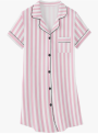 Recalled Umeyda Shortsleeve Nightgown – Baby Pink Stripe
