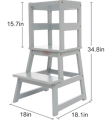 Bauhini SDADI Kitchen Step Stool measurements