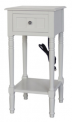 Recalled Style of J Hunt Home Accent Table with Charging Receptacle (FR10114)