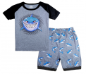 Recalled Tkala Fashion children’s pajamas – short sleeves, grey shark print 