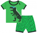 Recalled Tkala Fashion children’s pajamas – short sleeves, green dinosaur print  