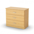 Libra style 3-drawer chest in natural maple 