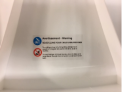 Warning Sticker on Recalled BATTOP Foldable Infant Bath Seats