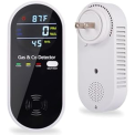 4 in 1 Plug in Natural Gas and Carbon Monoxide Detectors Model KH158 (white)