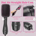 Jowenia One-Step Hair Dryer and Styler, 3 in 1 Negative Ion Blow Dryer Brush for Smooth, Frizz Free Results for All Hair TypeS as sold on Walmart.com  